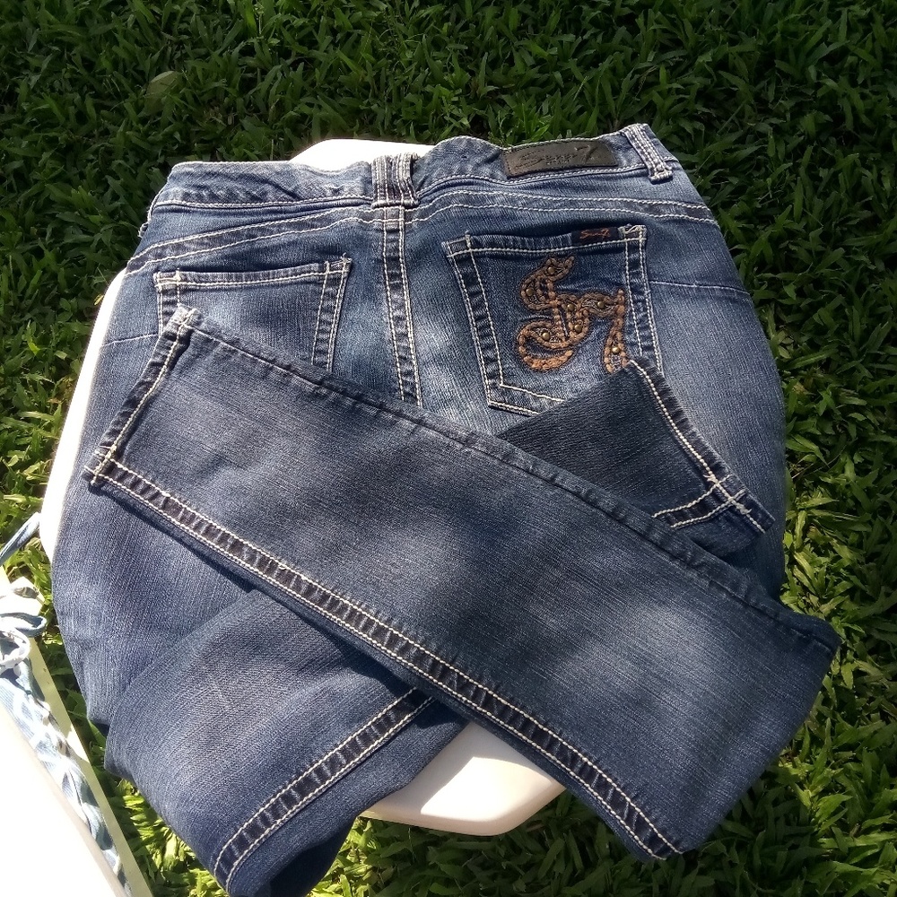🚫 SOLD 🚫👖EUC! Seven 7 skinny jeans 👖 - Picture 5 of 6